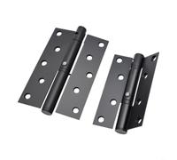 Sileduove Bisagra de cierre de puerta invisible automático de 4 pulgadas, con cierre ajustable, fuerza y bloqueo de posicionamiento de 95 grados, para un funcionamiento suave y silencioso (negro)