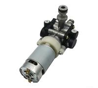 Sileduove Bomba de émbolo inalámbrica de 21 V, montaje de motor, bomba limpiadora de metal de alta presión para lavado de automóviles y riego de jardín, color plateado