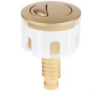 Sileduove Botón de inodoro de doble descarga Interruptor de presión ABS cromado, con resorte de acero inoxidable, para instalación manual de cubierta de tanque de agua estándar (C)