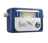 Sileduove Buscador compacto de señal de TV DVB T con brújula integrada y medidor digital para instalación precisa de antena terrestre y lectura de fuerza de señal