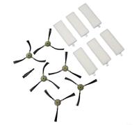 Sileduove Cepillo lateral de filtro para OKP Life K2 K3 K4 para robot aspirador Le- Fant M210 M210S, 6 filtros, 6 cepillos laterales, cepillo de limpieza