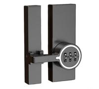 Sileduove Cerradura de puerta con contraseña mejorada, con perno oculto, para seguridad de baño y dormitorio, mecanismo de cierre de aleación de zinc de fácil ajuste de código (luz nocturna)