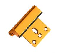 Sileduove Cerradura de refuerzo de puerta mejorada, soporta 800 libras, fuerza, para mayor seguridad del hogar y fácil instalación, sin herramientas, para vivir solo (dorado)