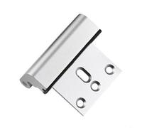 Sileduove Cerradura de refuerzo de puerta mejorada, soporta 800 libras, fuerza, para una mayor seguridad del hogar y fácil instalación, sin herramientas, para vivir solo (plateado)