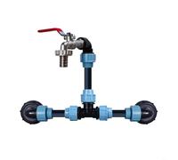 Sileduove Conector de manguera adaptador de tanque IBC con adaptador de drenaje para control de flujo de agua con salida de 1/2 o 3/4 para uso en jardín o patio (1/2 pulgada)