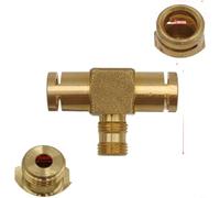 Sileduove Conector de máquina de café de cobre de aluminio, ajuste en T, junta rápida, hardware de construcción de viviendas, diseño en forma de T, fácil instalación, 3 x 115 x 08 cm, para formas de