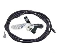 Sileduove Cuentagotas de tija de asiento, palanca remota, suspensión de bicicleta, actuador de cable interno de bicicleta de montaña, compatibilidad de enrutamiento dual, control ergonómico del pulgar
