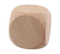 Sileduove Dados de madera en blanco, dados de bricolaje, cubos de madera sin acabar, accesorios de juegos de mesa, personalizables para pintar y tallar, superficie lisa para un fácil marcado, surtido