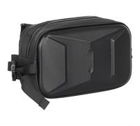 Sileduove Hard Shell Motocicleta Haz Delantero Bolsa Gran Capacidad Resistente al Agua Almacenamiento Colgante, Para Bicicleta E y Scooter Manillar Sillín (negro)
