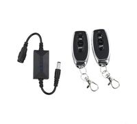 Sileduove Interruptor de control remoto RF inalámbrico DC 3.6V-24V con receptor de 433MHz para automatización del ventilador de iluminación LED (B)