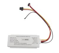 Sileduove Interruptor de sensor táctil de 12 V, para espejo inteligente con reloj y pantalla de temperatura, atenuación de color ajustable, entrada de alimentación CC 5 A, 60 W máximo, baño, para