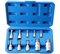 Sileduove Juego de llaves de vaso azules de 13 piezas con unidades de 1/4 3/8 1/2 pulgadas Plus, para brocas Torx Compact Home Repair Tool Kit, con estuche (C)
