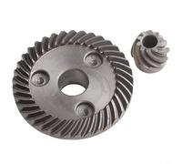 Sileduove Juego de repuesto de engranaje cónico espiral para amoladora angular 9556NB Repuestos de herramientas eléctricas Construcción de metal gris oscuro