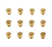 Sileduove Kit de 36 boquillas de latón para estufa de gas M6 x 0,75 mm para conversión de GLP a gas natural, tamaños de orificio de 0,3 a 1,9 mm para piezas de reparación de electrodomésticos de