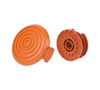 Sileduove Kit de carrete de repuesto con cubierta para recortadora de cuerdas WORX, línea de nailon preenrollada de doble capa, compatible con modelos WG105 WG106 WG108 WG109 WG112 WG113 WG117 WG118