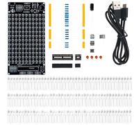 Sileduove Música LED activada por sonido, para kit de visualización de espectro, con sensibilidad ajustable y alimentación USB, para proyectos de aprendizaje electrónico y práctica de soldadura (kit)
