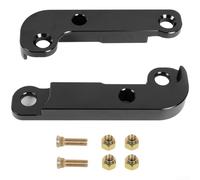 Sileduove Paquete de 2 adaptadores de bloqueo de dirección de aluminio, kit de deriva de ángulo de giro aumentado para BMW E36 para M3, ligero, 616 g, rojo, azul, negro, uso de carreras (negro)