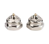 Sileduove Paquete de 2 adaptadores de válvula termostática M30 x 1.0 a M30 x 1.5 para radiadores Oventrop anteriores a 1998, convertidor cromado de latón para calefacción inteligente del hogar