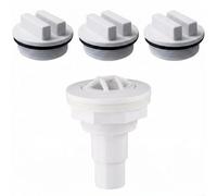 Sileduove Paquete de 4 kits de invierno para piscina, con conector de chorro de salida de retorno y cubiertas de goma, para Hayward SP1026D, para cierre de temporada
