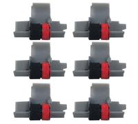 Sileduove Paquete de 6 rodillos de tinta para calculadora IR-40T, color negro y rojo, compatibles con SANYO CX5322DP, SEIKO M42T, Citizen CX123, EL2626, para Canon P42T-11 y más modelos de máquina de