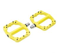 Sileduove Pedales de bicicleta de montaña, pedales de ciclismo, pedales de nailon, componentes de bicicleta, plataforma antideslizante ancha, rodamientos sellados DU, tamaño de 114 x 104 cm, ajuste de