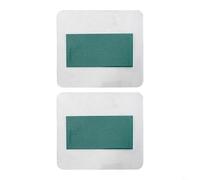 Sileduove Película magnética para visor de campo, 2 unidades, membrana de visualización de patrón microencapsulado para detección de campo magnético estático, hoja verde flexible de 25 x 50 mm para