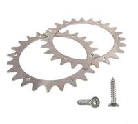Sileduove Picos de robot cortacésped de acero inoxidable, ruedas auxiliares mejoradas para Worx Plus S/M,2 ruedas motrices, 12 clavos, 1 manual