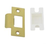 Sileduove Placa de refuerzo de puerta, cubierta de cerrojo de seguridad, placa de relleno de agujero de puerta, hardware de seguridad para puerta de garaje, diseño de entrada antiforzada, fácil