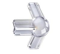 Sileduove Protectores de esquina de silicona transparente invisibles para muebles a prueba de bebés, protectores de bordes de mesa, suaves para amortiguadores de impactos, diseño reutilizable y