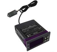 Sileduove SHT2000 Termostato programable digital de temperatura y humedad con salida de relé y ajuste de modo dual para rango de -20 a 60 grados C y precisión de 0% a 100% HR en el hogar (24 V)