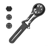Sileduove Soporte de aleación de aluminio para computadora de bicicleta, soporte de extensión de vástago de ángulo ajustable, compatible con GARMIN para CATEYE para computadoras de ciclismo GPS BRYTON