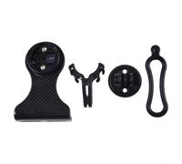 Sileduove Soporte de extensión de vástago de bicicleta de carbono para ciclismo GPS, construcción ligera de fibra de carbono 3K con diseño aerodinámico de bajo arrastre, compatible con GARMIN Edge 130