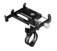 Sileduove Soporte para bicicleta y motocicleta, rotación de aleación de aluminio ajustable, para GUB PLUS 6, soporte para teléfono móvil Gub Plus6 giratorio (negro)