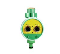Sileduove Temporizador de riego automático de doble perilla de cabeza de cobre, para controlador de riego inteligente, con indicador LED, para sistemas de rociadores de goteo de jardín