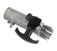 Sileduove Varilla de extensión de aluminio de conexión rápida, para cortacésped, cortadoras de cepillo, recortadoras, conector de tubo resistente, pieza de repuesto plateada (28 siete dientes)