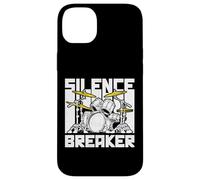 Silence Breaker Vintage Music Percussion Band Graphic Drum Carcasa para iPhone 14 Plus