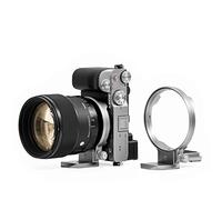 Silence Corner Atoll D - Plata | Collar Giratorio para Modelos de cámara DSLR seleccionados | Cambio de orientación rápido (Vertical/Horizontal), Lentes de Cambio fácil, Montaje Universal de trípode,