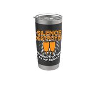 Silence Destroyer Traído A Usted Por Loves Conga Music Conga Vaso térmico de acero inoxidable de doble pared