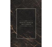 Silence is a source of great strength: Minimalist Inspirational Quote Notebook 6x9 Inches, 100 Lined Pages for Writing, Reflection, Notes and Personal Growth