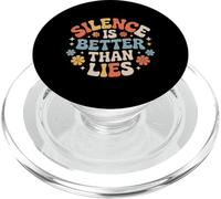 Silence Is Better Than Lies Truth Drama Quotes - PopSockets PopGrip para MagSafe