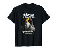 Silence Is Threatened Be The Voice Arte Pingüino Camiseta