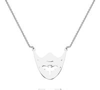 Silence Lambs Movie Inspired Gift Hannibal Lecter Fan Necklace Hannibal Jewelry Horror Movie Lover Gift (Hannibal Lecter Fan Necklace)