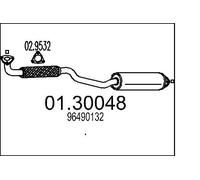 Silenciador 01.30048 MTS para CHEVROLET DAEWOO
