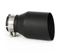 Silenciador 1 Pieza Negro Mate Acero Inoxidable Universal Para Escape Coche Punta Recta Simple Cola Escape Coche
