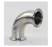 Silenciador 3/4 "1” 2” 3“ 19Mm-76Mm OD Sanitaria Tri Abrazadera Férula Codo De 90 Grados Accesorio De Tubería De Acero Inoxidable 304 Punta Escape(45mm x ferrule 64)