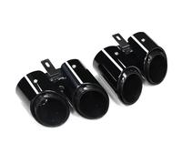 Silenciador Acero Inoxidable Con Punta Escape Acceso Cuadrado Para Porsche Para Panamera 971 2017 2018 2019 2020 2021 2022 2023 2024 Silenciador Tubo Escape(Black)