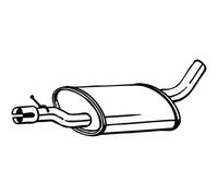 Silenciador central BOSAL 233-567