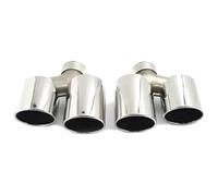 Silenciador Coche Para A&lfa Para Romeo Para Giulia Para Julieta Modificación Tubo Escape Versión Trébol Cuatro Hojas Salidas Tubo Fibra Carbono(Stainless Steel)