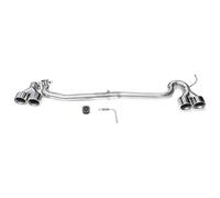 Silenciador Coche Para B&MW Para F10 F11 520i 523i 525i 528i 530i Up To Para M5 Tubo Escape Doble Punta Silenciador Cuádruple(Plata)