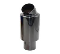 Silenciador Coche Sistema Escape Coche Silenciador Punta Tubo Universal Acero Inoxidable Diámetro Interior 51 Mm 63 Mm 76 Mm(Titanium 76MM)